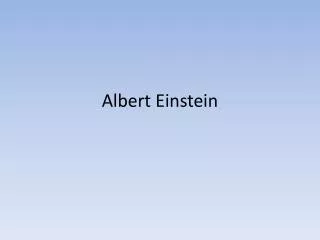 albert einstein