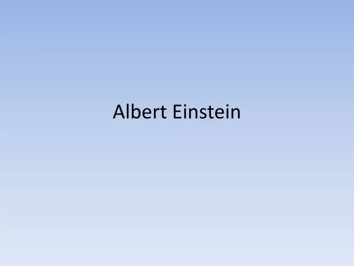 albert einstein