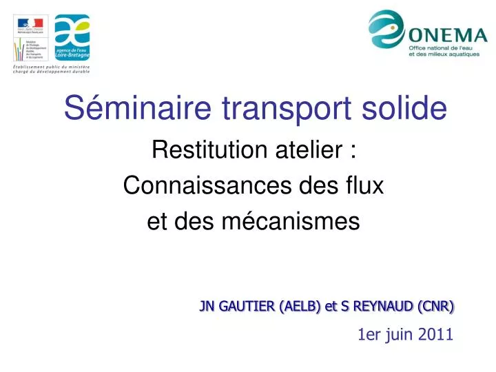 s minaire transport solide