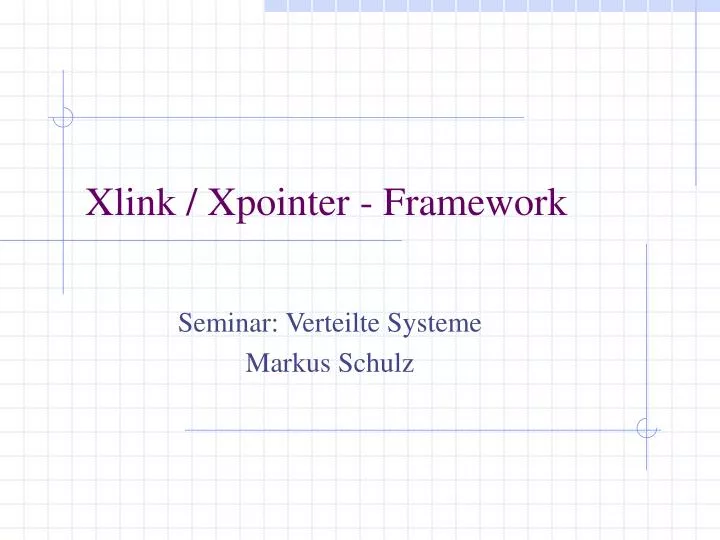 xlink xpointer framework