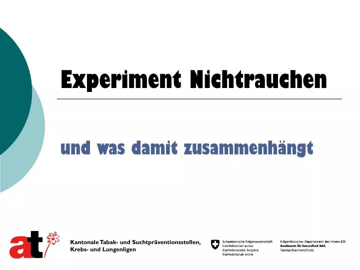 experiment nichtrauchen