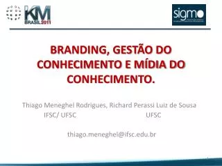 branding gest o do conhecimento e m dia do conhecimento