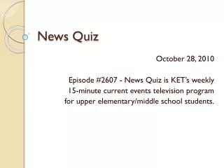 News Quiz