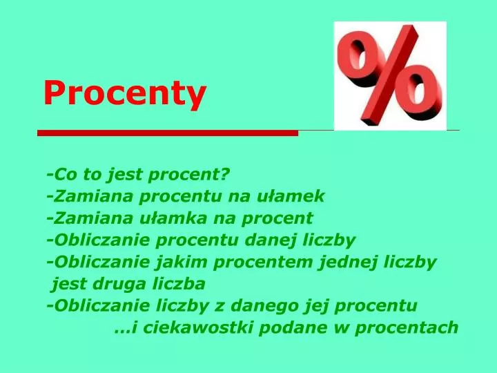 procenty