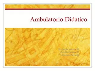 ambulatorio didatico