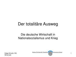 der totalit re ausweg