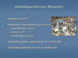 hullad kgazd lkod s bevezet s