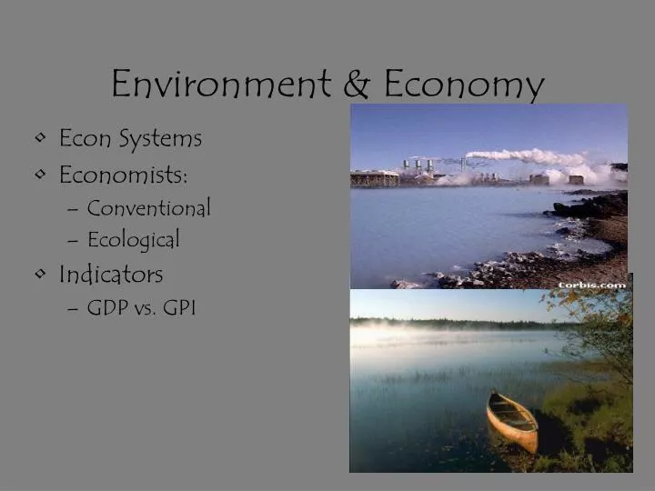 environment economy