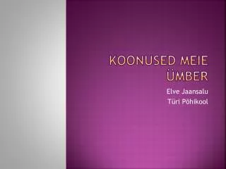 koonused meie mber