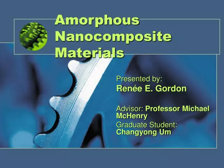 amorphous nanocomposite materials