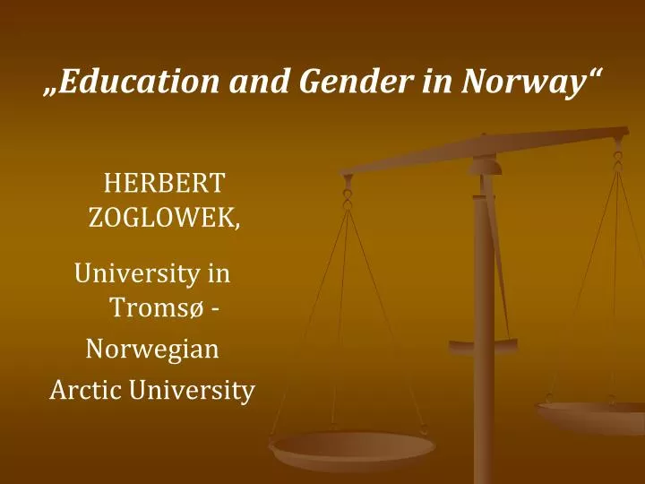 education and gender in norway