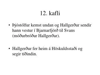 12 kafli