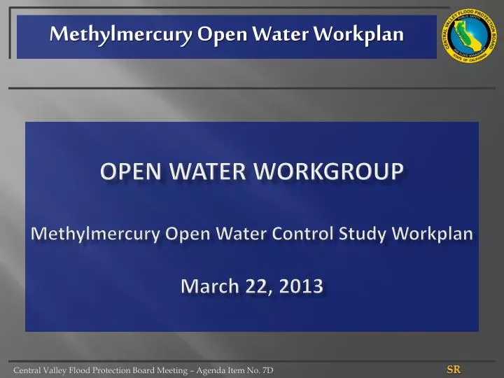 methylmercury open water workplan