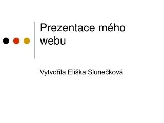 prezentace m ho webu