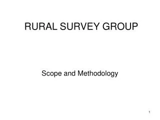 RURAL SURVEY GROUP