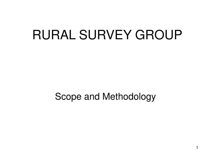 rural survey group