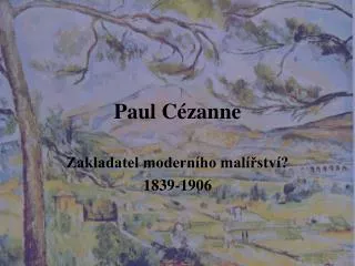 paul c zanne