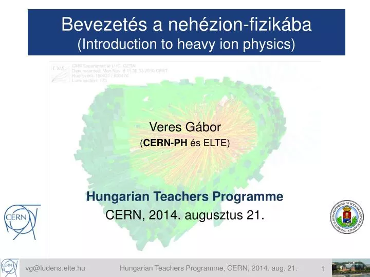 bevezet s a neh zion fizik ba introduction to heavy ion physics