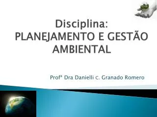 disciplina planejamento e gest o ambiental