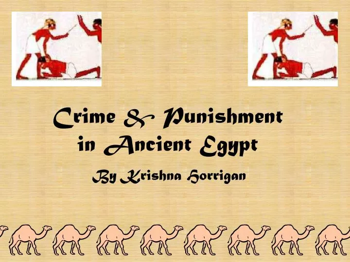 crime punishment in ancient egypt
