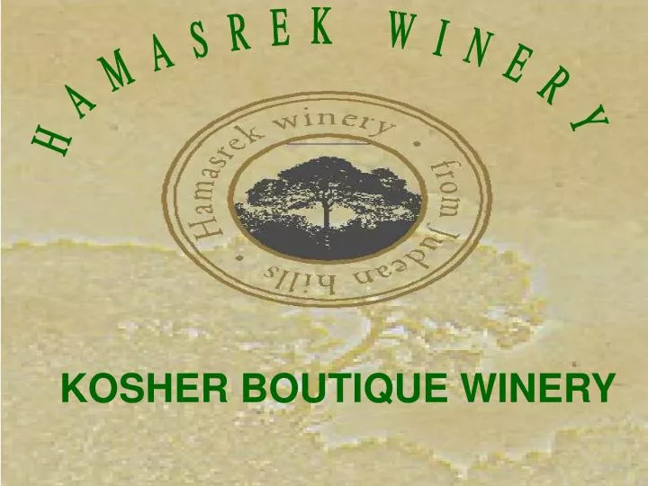 kosher boutique winery