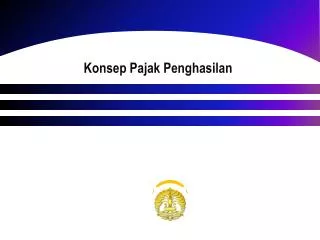 konsep pajak penghasilan