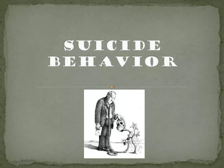 suicide behavior
