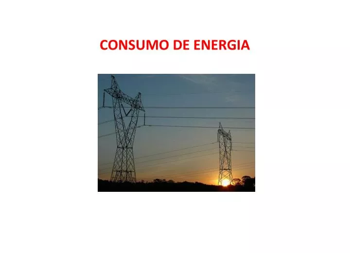 consumo de energia
