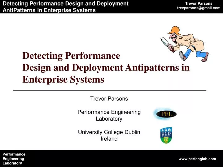 detecting performance design and deployment antipatterns in enterprise systems