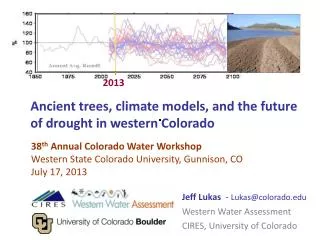 Ancient trees, climate models, and the future of drought in western Colorado