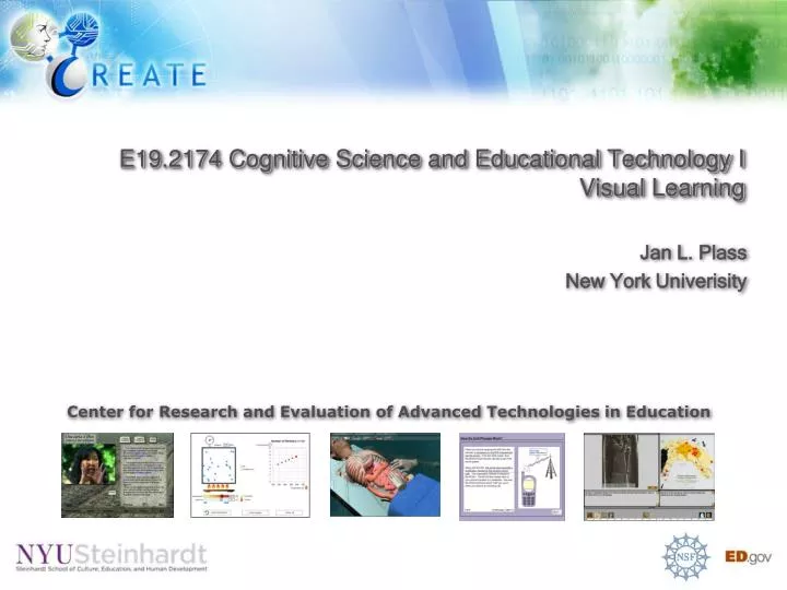 e19 2174 cognitive science and educational technology i visual learning