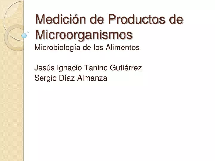 medici n de productos de microorganismos