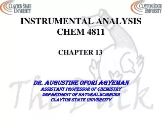 instrumental analysis chem 4811