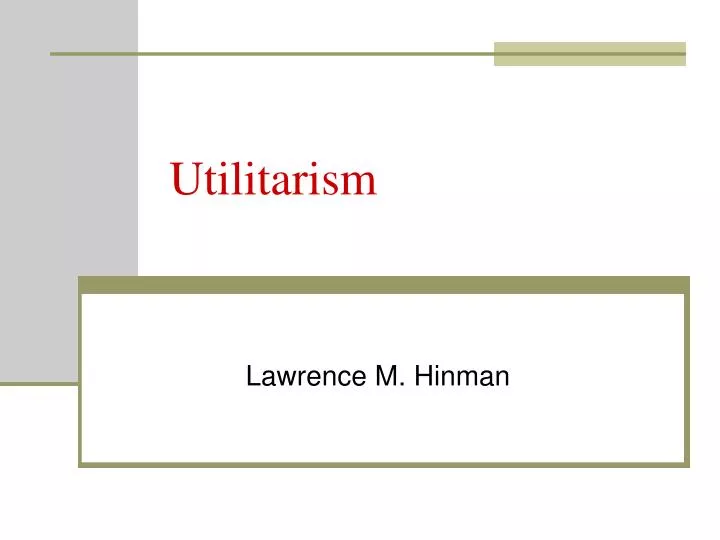 utilitarism
