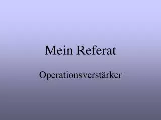 mein referat