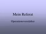 Mein Referat - slide 1