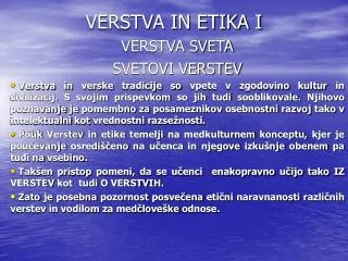 verstva in etika i