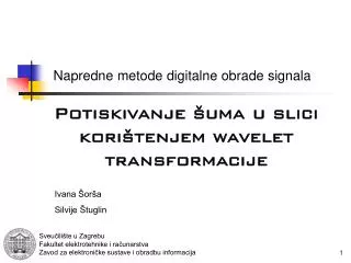 napredne metode digitalne obrade signala