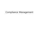 Compliance Management - slide 1