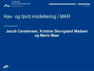 hav og fjord modellering i mar