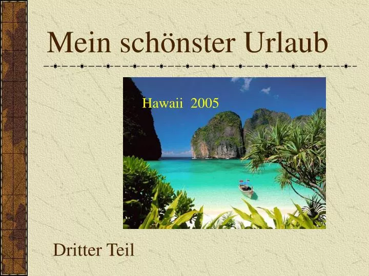 mein sch nster urlaub