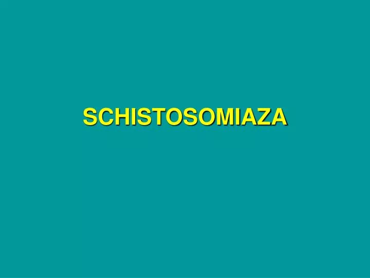 schistosomiaza