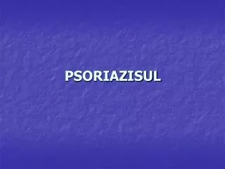 psoriazisul