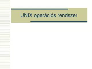 unix oper ci s rendszer