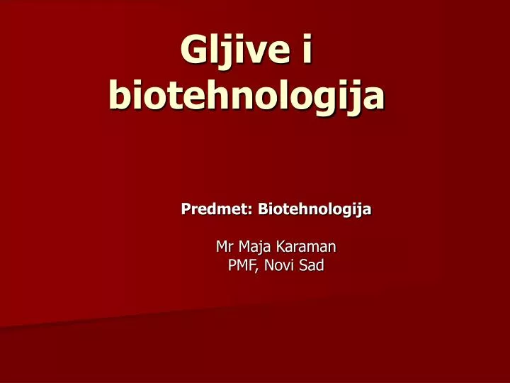 gljive i biotehnologija