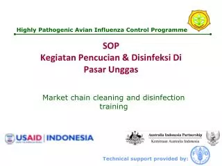 sop kegiatan pencucian disinfeksi di pasar unggas