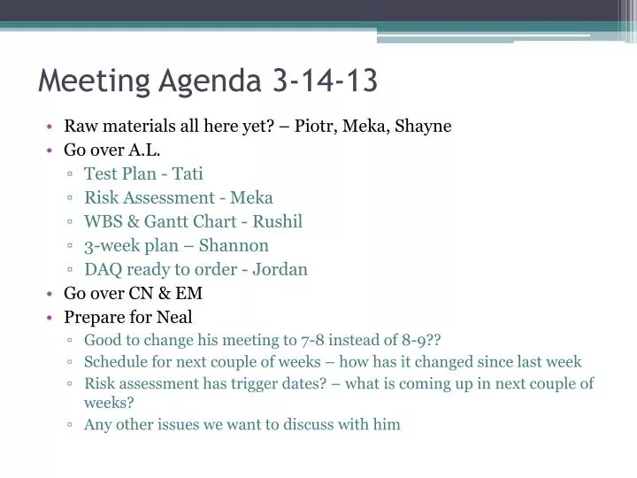 meeting agenda 3 14 13