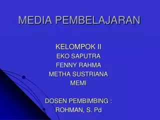media pembelajaran