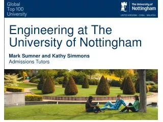 Engineering at The University of Nottingham