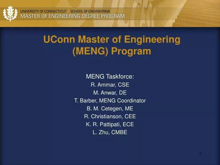 uconn master of engineering meng program